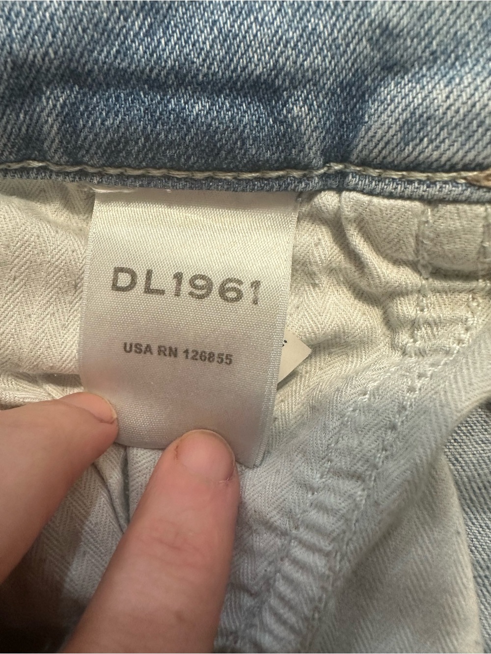 DL1961 Patti Straight High-Rise 31 inch Jeans - Indigo Blue - Picture 10 of 12